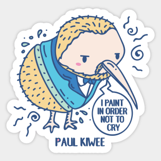 Paul Kiwee  Funny Animal pun Sticker